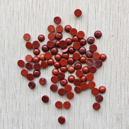 Großhandel 100 Stück Mode gute Qualität Naturstein runde Cab Cabochon Perlen 6mm für Schmuck Zubehör Herstellung