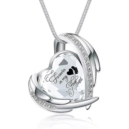 Denkmal Einäscherung Herz Urne Halskette-schöne Engel Flügel Asche Einäscherung Schmuck, um Erinnerungen zu schätzen, einzigartige Andenken Anhänger