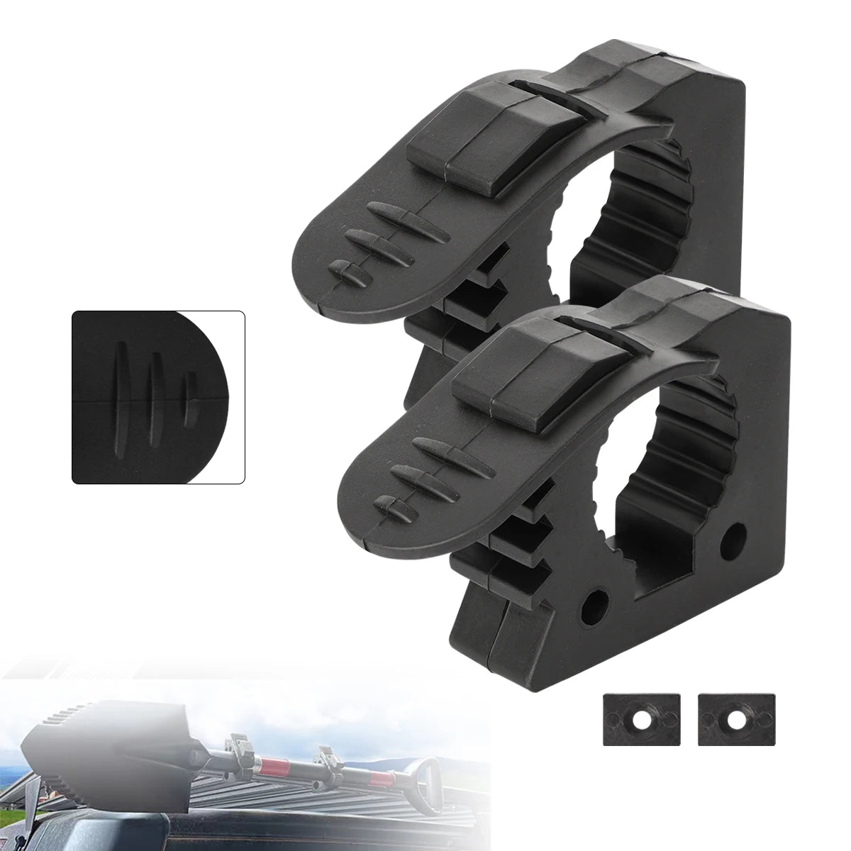 Quick Fist Klemme zur Montage von Geräten und Werkzeugen, Auto Offroad 4X4 LKW Anhänger Wohnmobil Boot ATV UTV Haus- und Autozubehör, 1,18"-1,42"