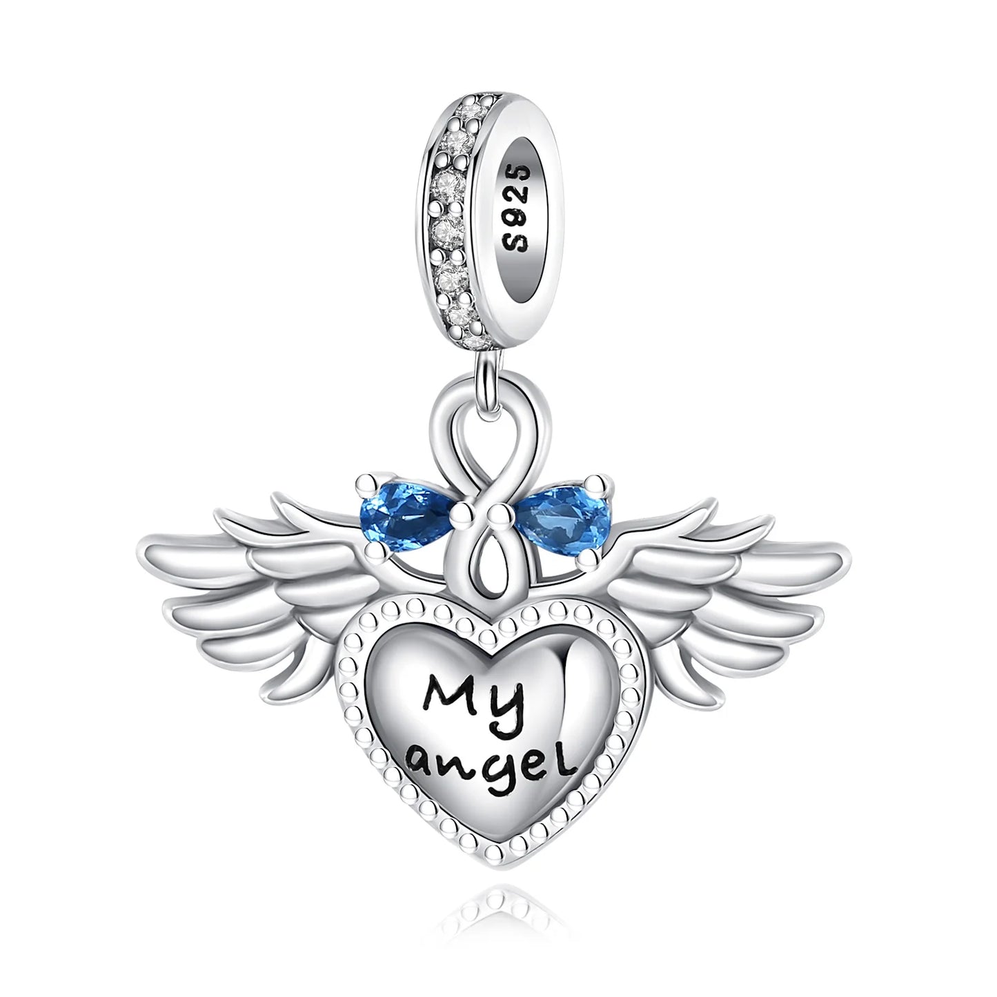Blaue Serie 925 Sterling Silber Eidechsen-Herz Roboter Kaffee Mit Blumen Charms Passend für DIY Armband Halskette Casual Party Geschenke