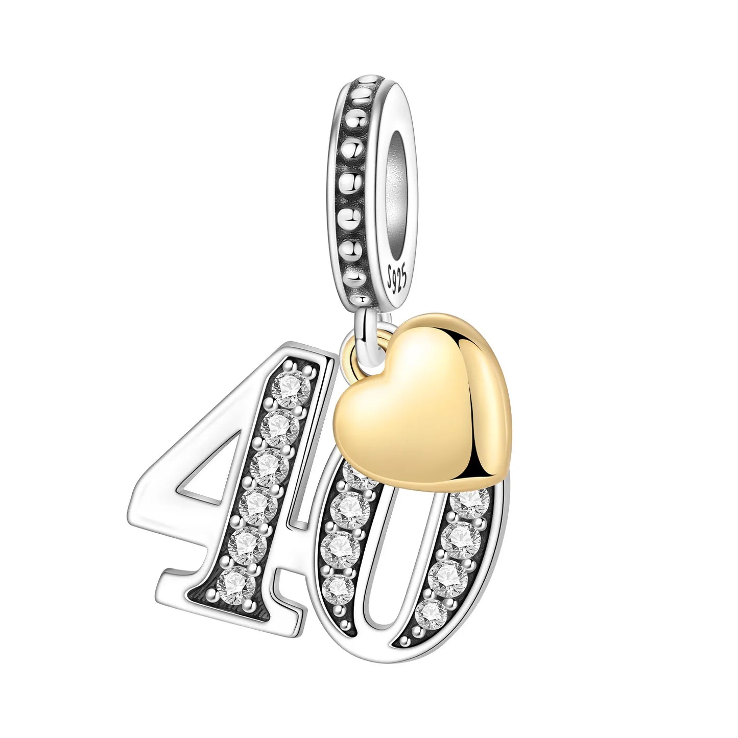 15. 16 18 20 21. Jahrestag Geburtstag Hochzeit S925 Sterling Silber Charm Bead Anhänger Fit Armband Halskette DIY Schmuck Geschenk