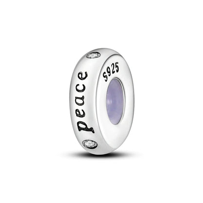 Silber-Charm, 925er-Sterlingsilber, Clip-Charms, Sicherheitsketten-Charm, CZ-Pavé, runde Clip-Perlen, passend für Original-Armbänder, Schmuckherstellung