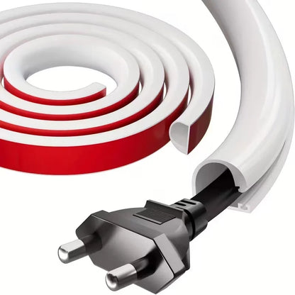 1pc 1/3/5m Selbstklebende Wand Kabel Versteckter Raceway Wand Halterung Kabel Concealer PVC flexible Kabel Schutz Home Office