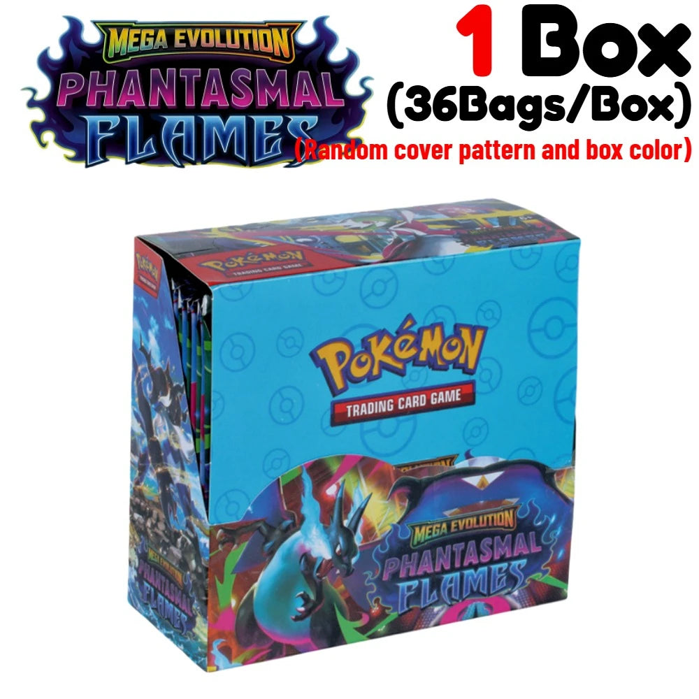Englische Pokémon-Sammelkartenspiel MEGA Evolution Phantasmal Flames Sammelkarten Pokémon-Kampfkarten Geschenk für Fans