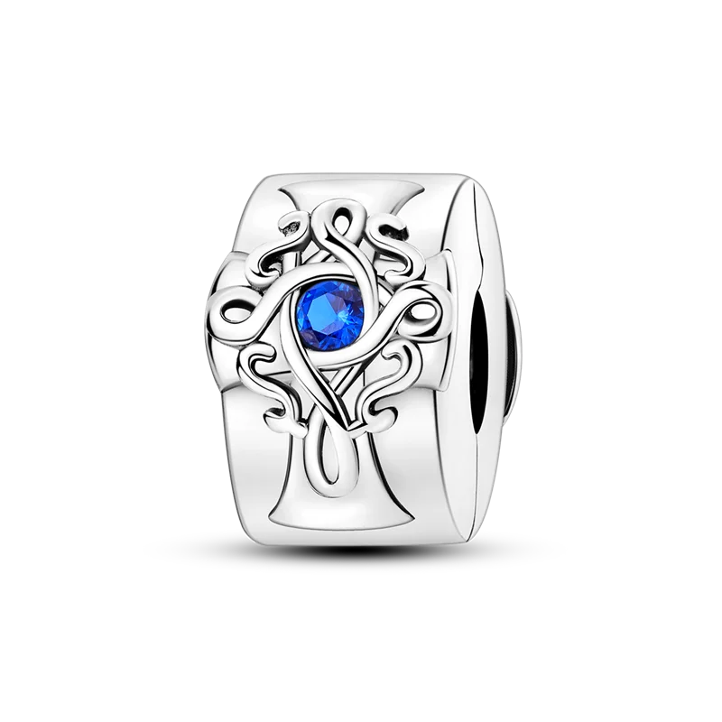 Silberverschluss, 925er-Sterlingsilber, CZ-Pflaster-Clip-Charms, Gänseblümchen-Perlen, Stopper, Sicherheitskette, passend für Original-Armreif, Schmuck-Clip