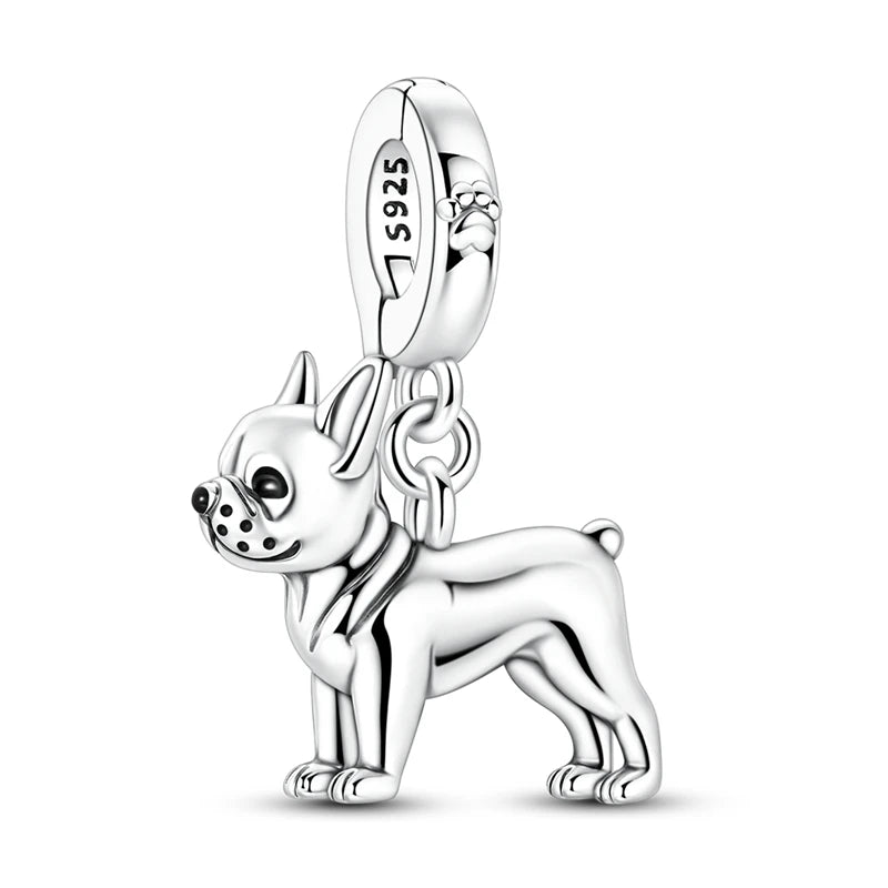 925 Sterling Silber Tier-Serie Charms Perlen Schaf Elefant Tiger Eule Anhänger Passend für Original-Armband DIY Frauen Geschenk