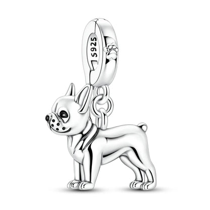 925 Sterling Silber Tier-Serie Charms Perlen Schaf Elefant Tiger Eule Anhänger Passend für Original-Armband DIY Frauen Geschenk