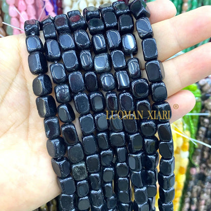 Natürliche Stein 8x12MM Unregelmäßige Raw Grün Taiwan Jade Jaspis Lose Spacer Perlen für Schmuck Machen Diy Armband zubehör 15''