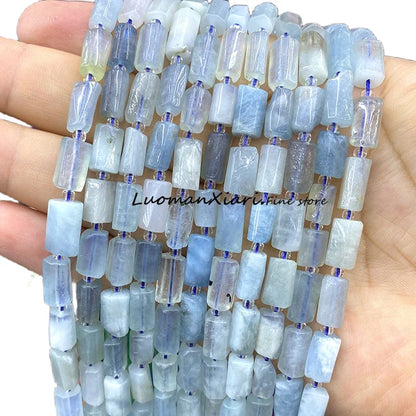 8x12mm Naturstein Grüner Malachit Unregelmäßiger Zylinder Lose Distanzperlen für Schmuckherstellung Diy Armband Charms Zubehör