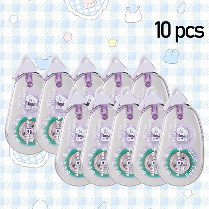 WQN-10PCS Süßes doppelseitiges Klebeband mit Punktpads für Scrapbooking, Basteldekoration, Büro- und Schulbedarf, Schreibwaren