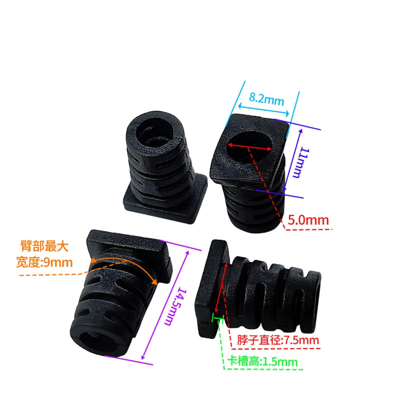 10 stücke 4,6/5,2/6mm Kabelverschraubung Stecker Gummi Zugentlastung Kabel Boot Schutz Draht Kabel Hülse power Tool Handy Ladegerät
