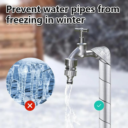 1–5 Rollen Winterrohr-Isolierband, Frostschutzmittel, selbstklebende Schaumstofffolienwickel für Wasserleitungsschutzhülle für den Innen- und Außenbereich