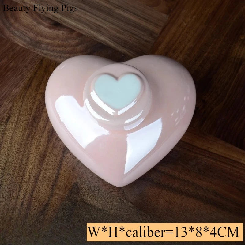 1 Piece Pink Ceramic Urn with Claw Print for Ashes, Small Cat and Dog Ceramic Ash Storage Jar, Pink Pet Hair Jar, Pet Funeral Supplies