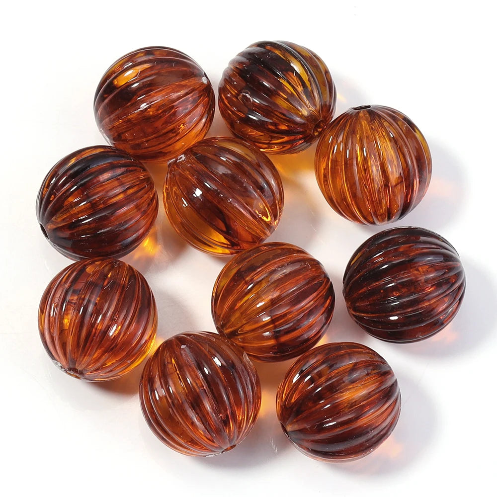 10-100 teile/los Quadrat Herz Rohr Runde Bernstein Farbe Acryl Perlen Lose Spacer Perlen für DIY Schmuck Machen Armbänder anhänger