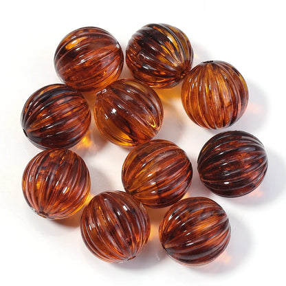10-100 teile/los Quadrat Herz Rohr Runde Bernstein Farbe Acryl Perlen Lose Spacer Perlen für DIY Schmuck Machen Armbänder anhänger