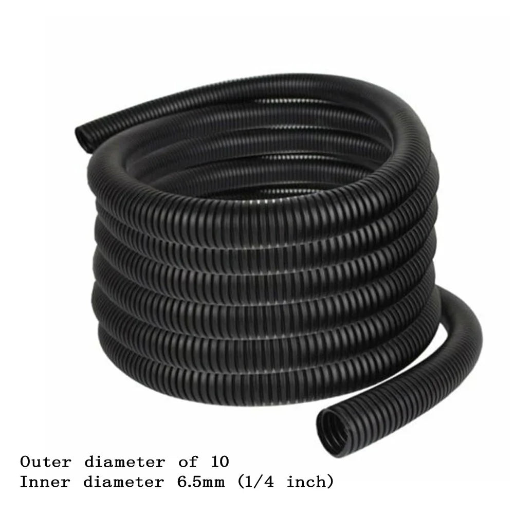 30 m Isolierung, Wellrohr, Rohr, Kabelbaumgehäuse, Kabelhülsen, 1/4 Zoll, 3/8 Zoll, schwarze geteilte Drahtleitung, Polyethylenschläuche