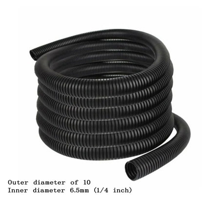 30 m Isolierung, Wellrohr, Rohr, Kabelbaumgehäuse, Kabelhülsen, 1/4 Zoll, 3/8 Zoll, schwarze geteilte Drahtleitung, Polyethylenschläuche