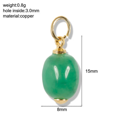 Bohemian Naturstein Perle Charms Für Schmuck Machen Liefert Blau Grün Stein Zirkon Dijes Diy Ohrringe Armband Halskette