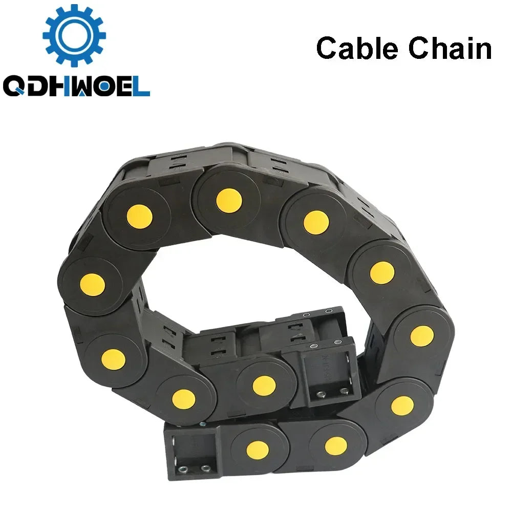 QDHWOEL 2 Stück JFLO H45 x 50 mm, 1 Meter Kunststoff-Schleppkette, Kabeldrager, Schleppleine für CNC-Fräsmaschinen, Übertragung