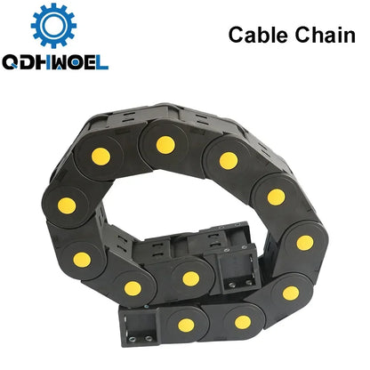 QDHWOEL 2 Stück JFLO H45 x 50 mm, 1 Meter Kunststoff-Schleppkette, Kabeldrager, Schleppleine für CNC-Fräsmaschinen, Übertragung