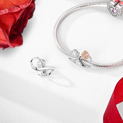 Charms-Perlen der Blumenserie, Original-Anhänger aus 925er-Sterlingsilber, Lotus-Tulpe, Rose, Nelke, passend für Armbänder, Damenschmuck, DIY-Geschenk