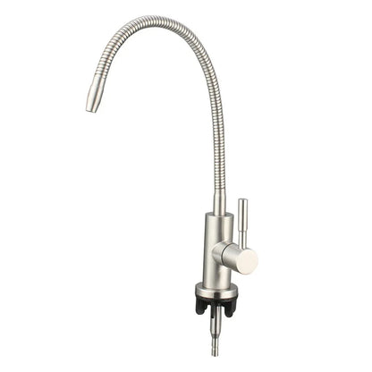 1/4 Zoll Küchenwasserfilterhahn, flexibler Trinkhahn, Wasserreiniger, Wasserhahn, Küchenarmatur aus Edelstahl 304
