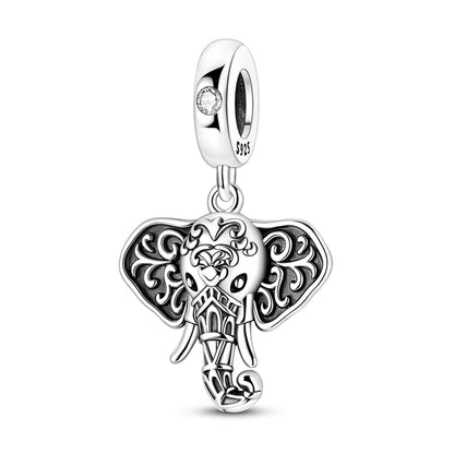 Charms aus 925er-Sterlingsilber, Flugzeug, Reisepass, Elefant, Perlenanhänger, passend für Original-Armbänder, für Frauen, Geburtstag, Modeschmuck, Geschenk