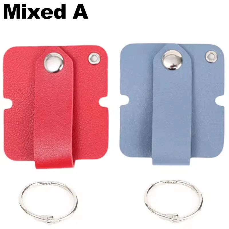Leder-Kabelclip mit Schlüsselring, Kopfhörerkabelhalter, Schnalle, Kabelaufwicklung, Kabeldraht-Organizer für Telefon, USB-Ladegerät, Datenleitungen