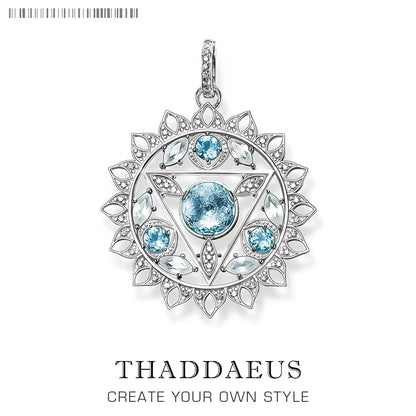 Anhänger Splenic Root Herz Third-Eye Throat Chakra Lotus Karma Wheel, brandneuer Vintage-Schmuck Bijoux Geschenk für Frau Mädchen Männer