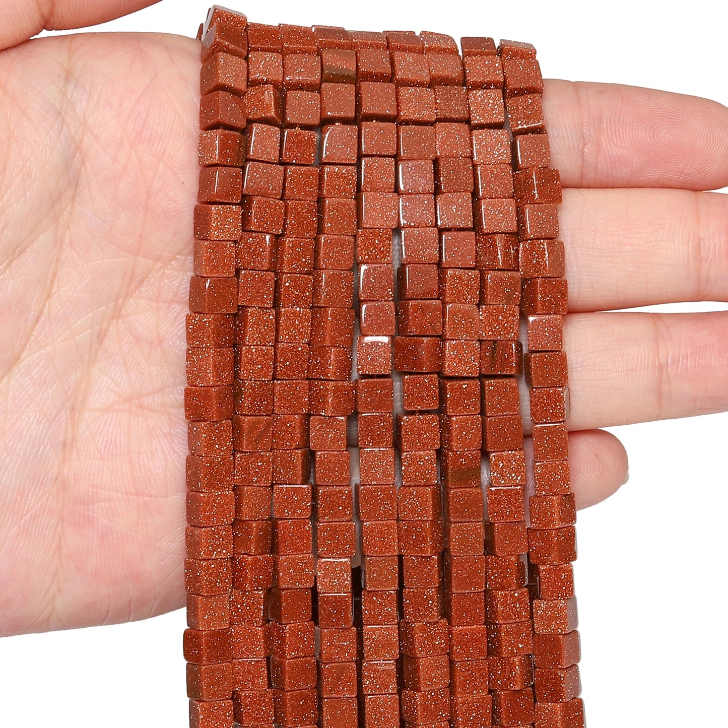 4 mm quadratische Würfelform-Perlen, natürlicher Lapislazuli, Amazonit, lila Achat-Steinperlen für Schmuckherstellung, DIY-Armband-Zubehör