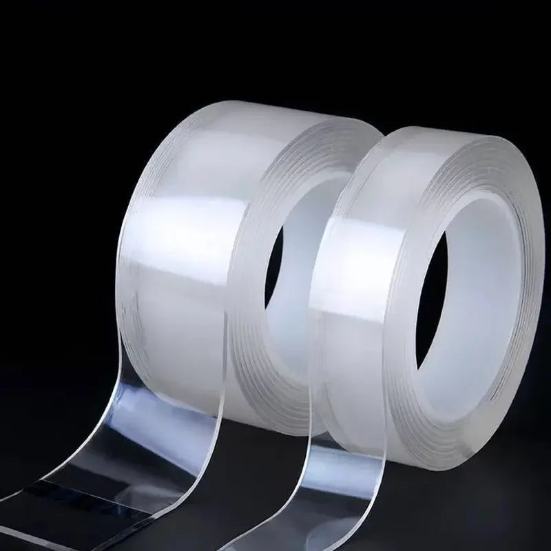 1–10 m Nano-Doppelseitiges Klebeband, robust, transparent, wasserfest, spurlos, extra starker Kleber, abnehmbarer Dichtungsstreifen, 1/2/3/5 cm