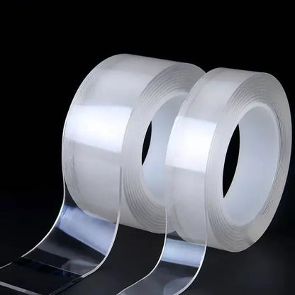 1–10 m Nano-Doppelseitiges Klebeband, robust, transparent, wasserfest, spurlos, extra starker Kleber, abnehmbarer Dichtungsstreifen, 1/2/3/5 cm