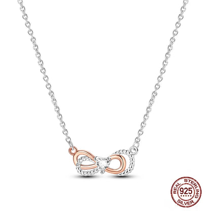 925 Sterling Silber blau Teufel Augen Palme Original Halskette Einhorn überlappen runde funkelnde Anhänger für Frauen Luxus Schmuck Geschenk