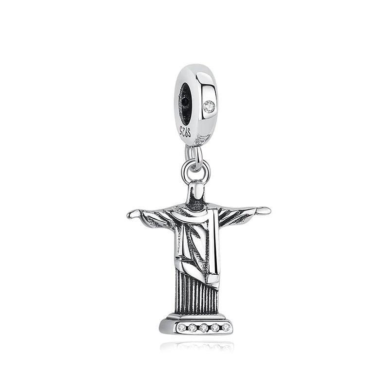 Original 100% 925 Sterling Silber Charm Bead Reise Taxi Motorrad Riesenrad Charms Fit Pandora Armbänder Frauen Diy Schmuck