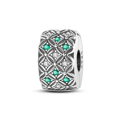 Niedlicher Raupenperlen aus 925er-Sterlingsilber, Schnecke und Bienen, vierblättriges Kleeblatt, baumelnder Charm, passend für Armbänder, bunte Anhänger-Geschenke