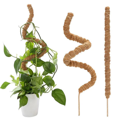 1 Stück Moosstangen für Pflanzen, biegbare Kletterpflanzenstützen für Monstera, Kokosfaser-Pflanzenstützen für den Innenbereich, Gartenrankhilfen, Pflanzenstäbe
