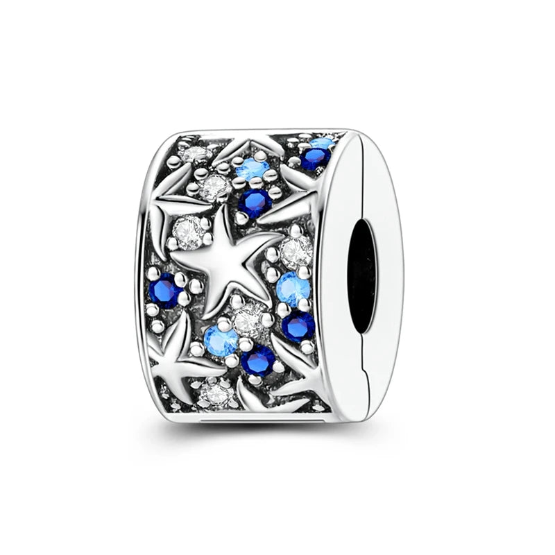Charms aus 925er Silber, Schmetterling, Libelle, Blumen, Sterne, Mond, Teufelsauge, Abstandsperlen, passend für Qikaola 925 Original-Armbänder, DIY-Schmuck