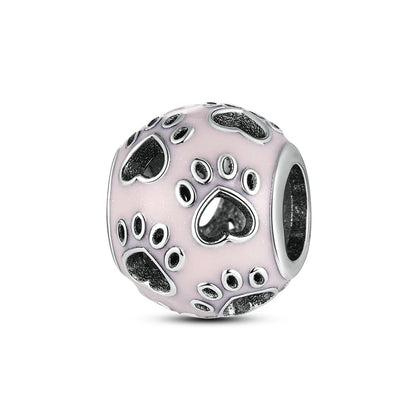 Silber-Charm, 925er-Sterlingsilber, Clip-Charms, Sicherheitsketten-Charm, CZ-Pavé, runde Clip-Perlen, passend für Original-Armbänder, Schmuckherstellung