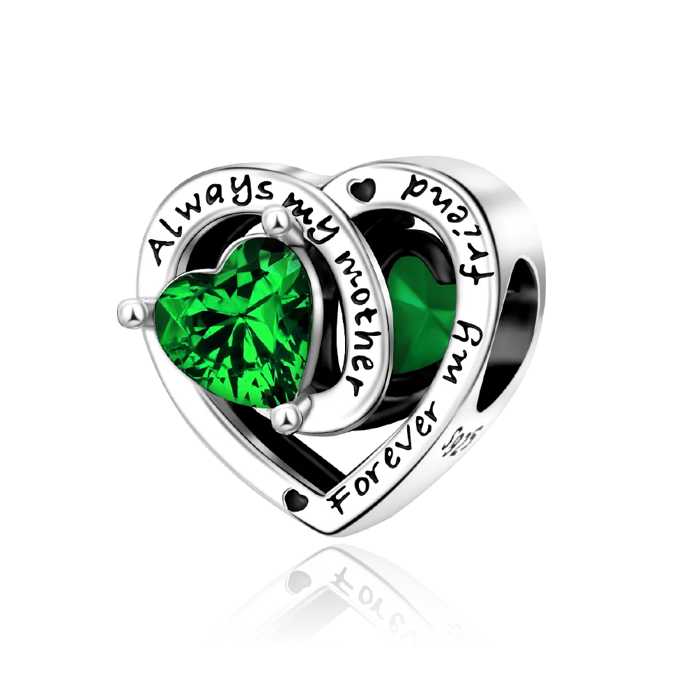 Anhänger aus 925er-Sterlingsilber, grüne Serie, Blumenbaum, Apfel-Anhänger, DIY, feine Perlen, passend für Original-Charms-Armbänder, Damenschmuck, Diy