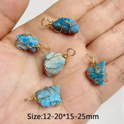5 stücke Natürlichen Rauhen Stein Anhänger Unregelmäßige Form Healing Amethysten Labradorit Agat Quarz Anhänger Für DIY Handgemachte Halskette