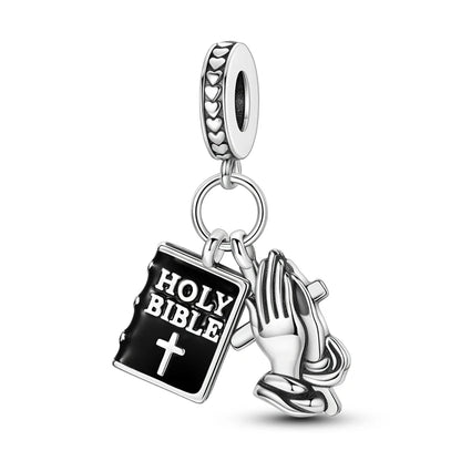 Heißer Verkauf 925er Sterlingsilber, niedliche Panda-Perlen und Pinguin-Anhänger, passend für Schlangenarmband, Boutique-Halskette, schwarzer Anhänger, Geschenk
