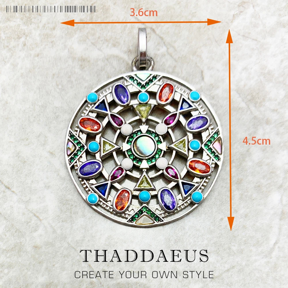 Amulett Magische Glück Symbol Baum Blume Karma Whell Sonne Vogel Schmetterling Anhänger Schmuck 925 Sterling Silber Geschenk Für Frauen Männer