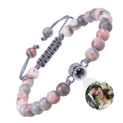 Custom bracelet with picture inside, personalized projection bracelets with photos, picture bracelet, personalized memorial gifts