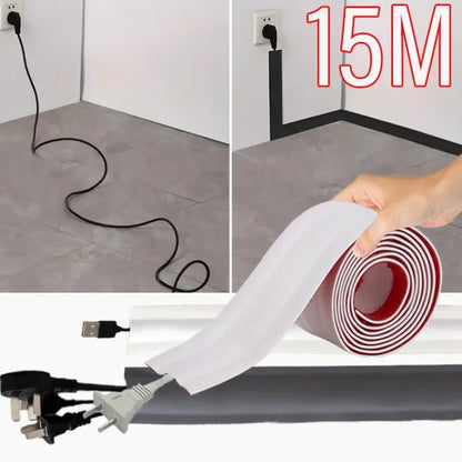 Kabelschutz, selbstklebender PVC-Kabelschutzstreifen, Isolierungs- und Kabelschutzabdeckung, verschleißfest, verhindert Stürze, Organizer