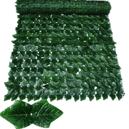 1 x 3 m künstliche Efeu-Hecge, grünes Blatt, Zaunplatten, künstlicher Sichtschutz, Zaun, Bildschirm für Zuhause, Outdoor, Garten, Balkon, Dekoration, Pflanzen