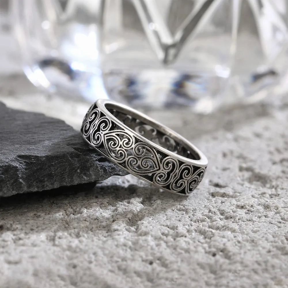 Luxuriöse Ringe aus 925er Silber für Herren und Damen, Paarringe, Modeschmuck, Party, Geburtstag, Geschenke