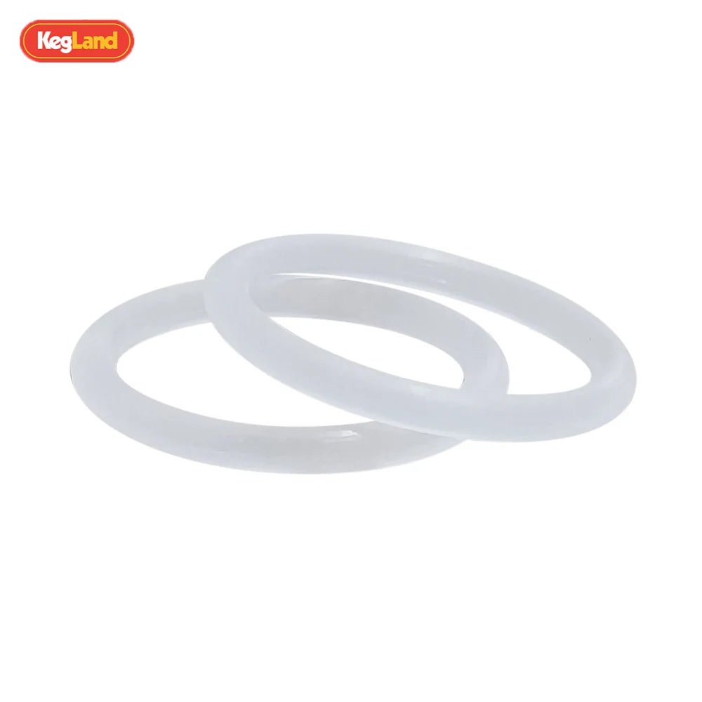 KegLand 2 Stück Silikon-O-Ring, weiße Dichtung, passend für 1/2 BSP 20 mm (Innendurchmesser) x 2,5 mm (BS117)
