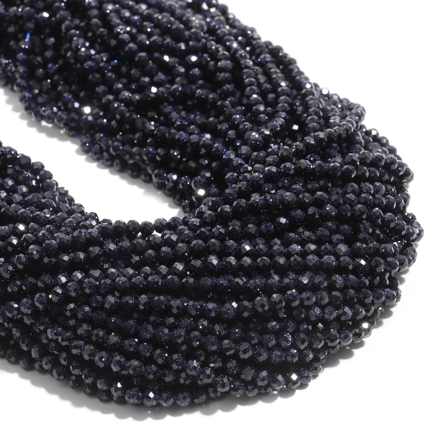 2 3 4 mm facettierte kleine Perlen, natürlicher Aquamarin, Lapislazuli, Turmalin, Amethyst-Steinperlen für Schmuckherstellung, Diy-Zubehör