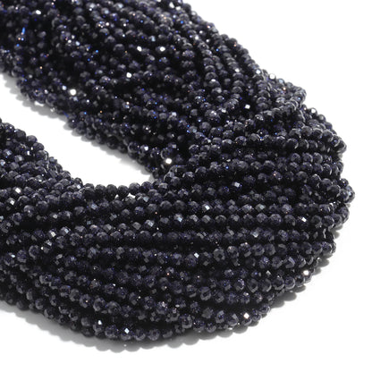 2 3 4 mm facettierte kleine Perlen, natürlicher Aquamarin, Lapislazuli, Turmalin, Amethyst-Steinperlen für Schmuckherstellung, Diy-Zubehör