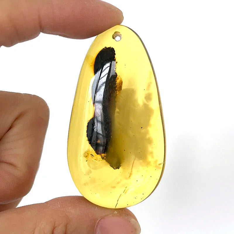 Großer Bernstein-Anhänger für Frauen, DIY-Schmuck, Großhandel, einzigartiger Tropfen, natürliche Pflanze, 100 % echter originaler baltischer Stein für Kettenhalskette